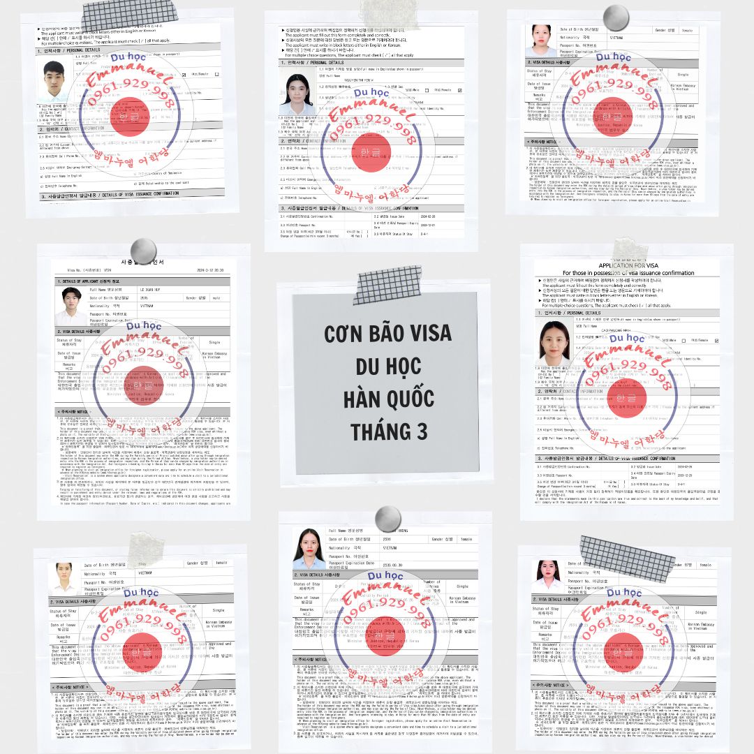 Cơn bão Visa du học Hàn Quốc tháng 3 đổ bộ về Du học Emmanuel