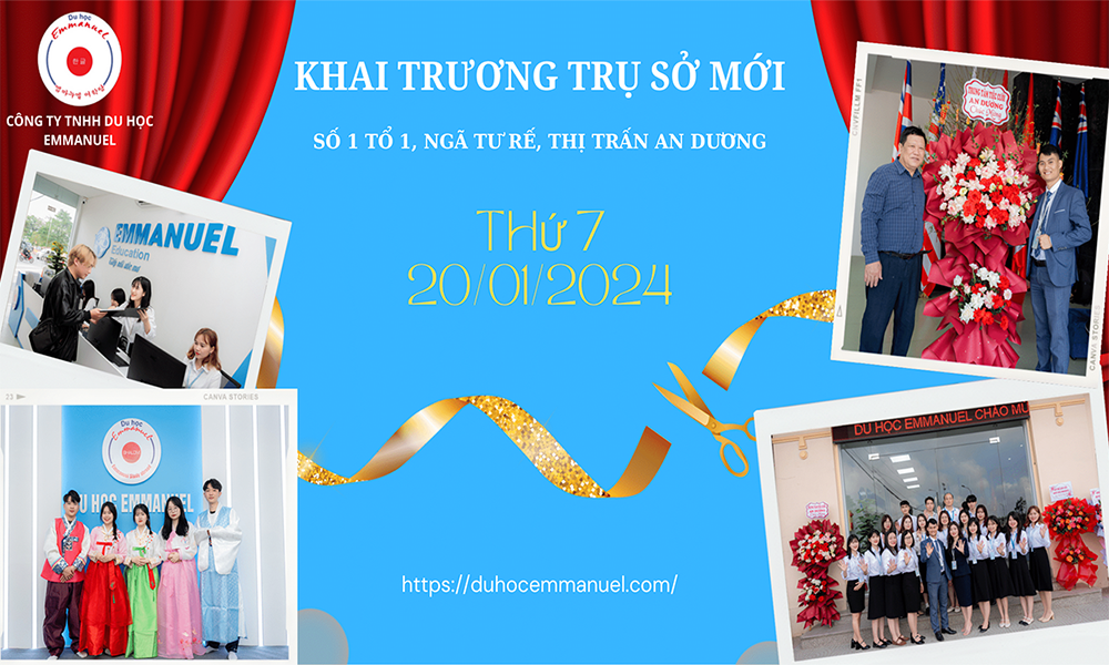 Trung tâm du học Emmanuel tưng bừng khai trương trụ sở mới tại Thị trấn An Dương